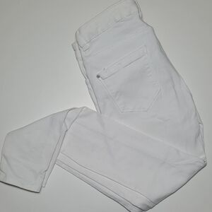 Zara Basic White Denim Jeans